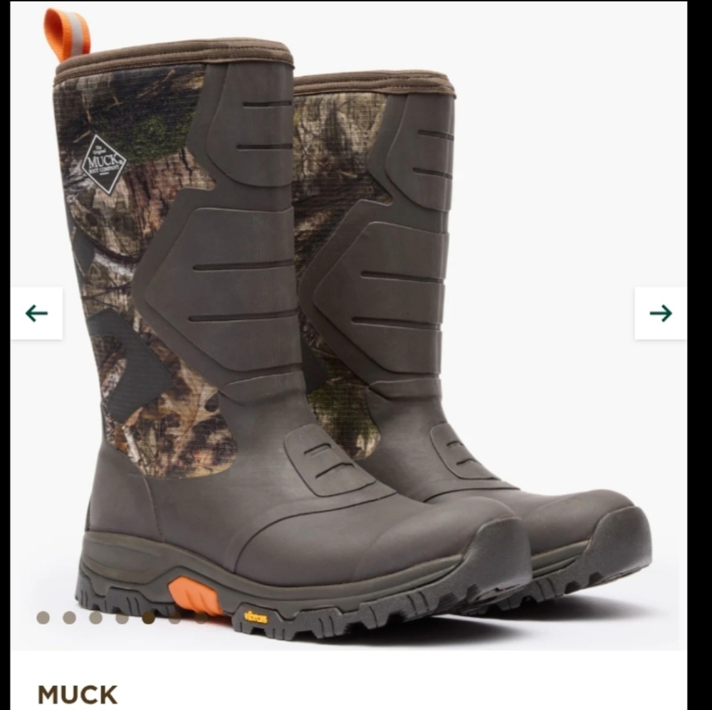 Muck Men's Artic Mossy Oak Camouflage Rain & Snow Boots Size 12 NEW IN THE BOX